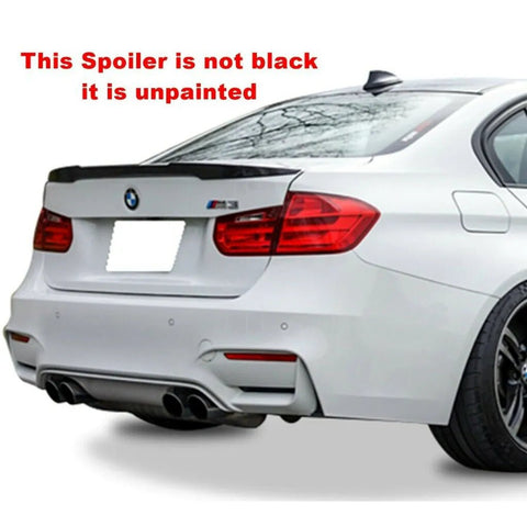 Fits BMW 3 Series F30 2012-2018 Rear Trunk Boot Lip Spoiler (UNPAINTED) M4 Style - Luxell Europe