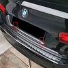 Fits BMW 5 Series F11 Touring 2010-2016 Chrome Rear Bumper Protector Scratch Guard - Luxell Europe