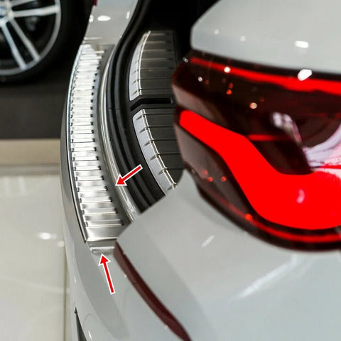 Fits BMW X2 F39 2017-2022 Chrome Rear Bumper Protector Scratch Guard