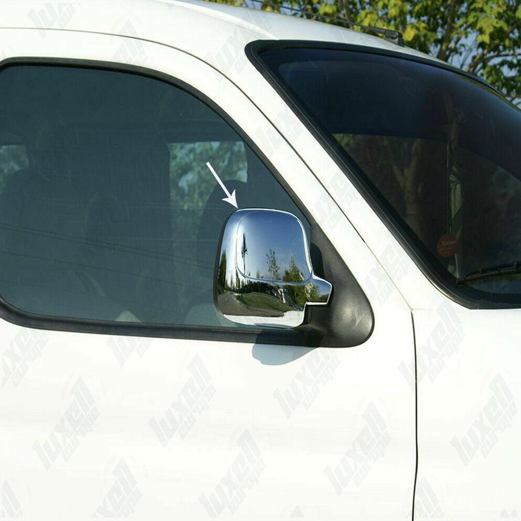 Fits Citroen Berlingo / Peugeot Partner Tepee 2008-2012 ABS Plastic Side View Wing Mirror Trim Cover 2 Pcs - Luxell Europe