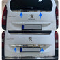 Citroen Berlingo / Peugeot Rifter / Vauxhall Combo Chrome Tailgate Window Trim Strip Streamer 2 Pcs