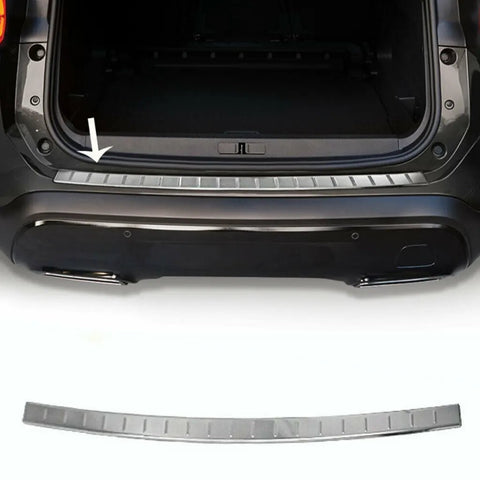 Fits Citroen C5 Aircross 2018-2022 Chrome Rear Bumper Protector Scratch Guard - Luxell Europe