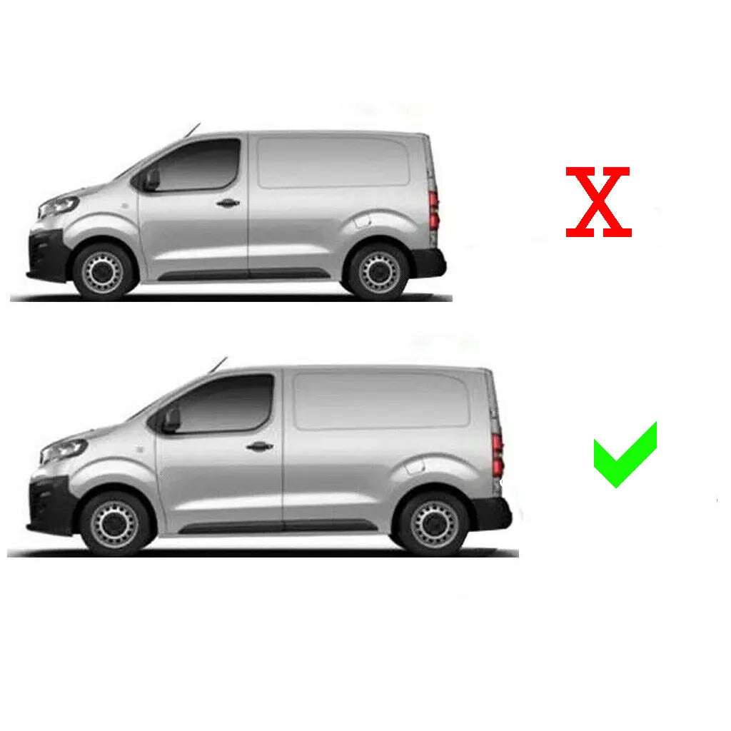 Fits Citroen Dispatch-Jumpy-Spacetourer 2016-2022 ABS Plastic Rear Bumper Protector - Luxell Europe