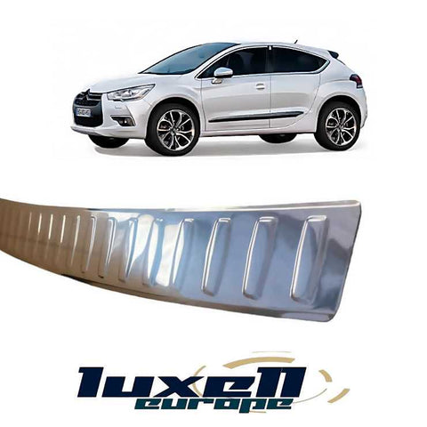 Fits Citroen DS4 2011-2015 Chrome Rear Bumper Protector Scratch Guard - Luxell Europe