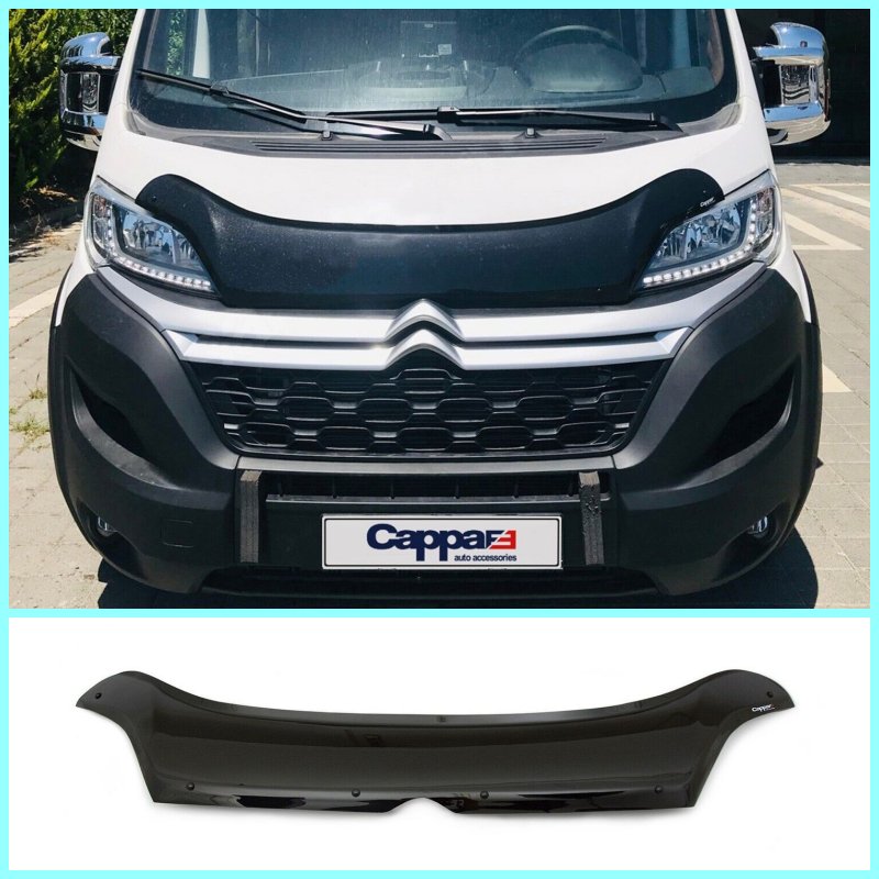 Fits Citroen Relay 2014-2023 Bonnet Protector Stone Bug Deflector Guard High Quality - Luxell Europe
