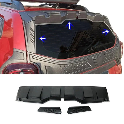 Fits Dacia Duster 2018-2021 ABS Plastic Rear Trunk Boot Lip Spoiler - Luxell Europe