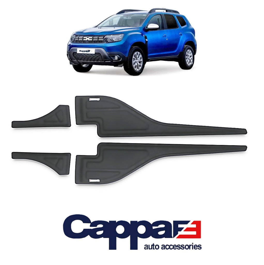 Fits Dacia Duster 2018-2021 ABS Side Door Body Cladding Trim 4 Pcs - Luxell Europe