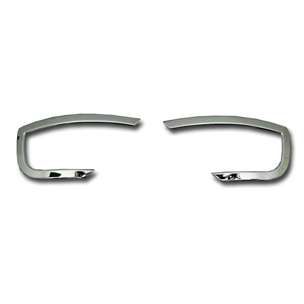 Fits Dacia Duster 2018-2022 Chrome Exhaust Deflector Frame Trim 2 Pcs - Luxell Europe