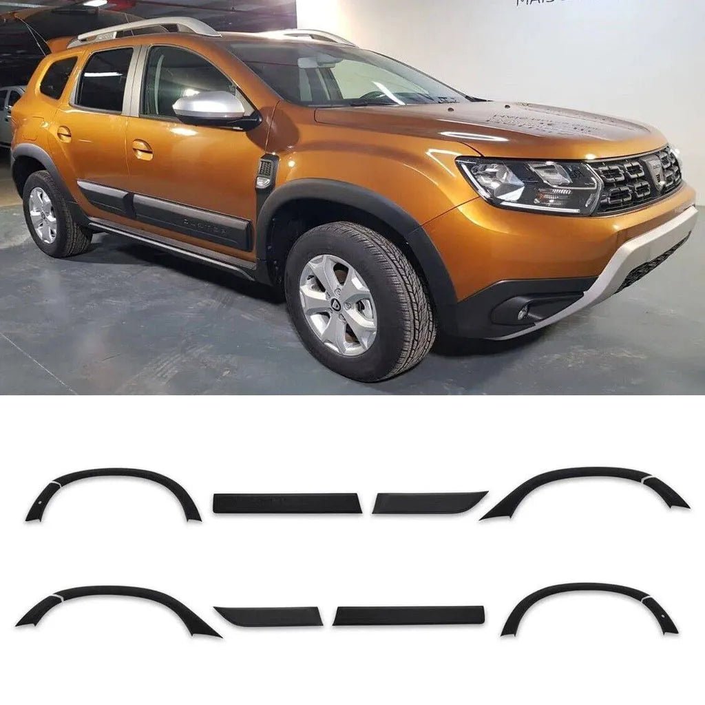 Fits Dacia Duster 2018-2023 Wheel Arch Cover Fender Molding Flare SET 12 Pcs - Luxell Europe