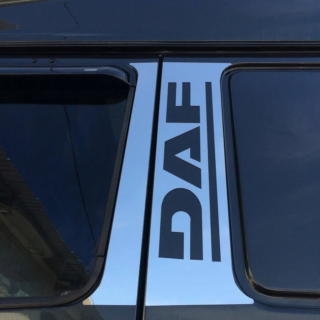 Fits DAF XF95 XF106 EURO 6 Chrome Door Pillar Trims 4 Pcs - Luxell Europe