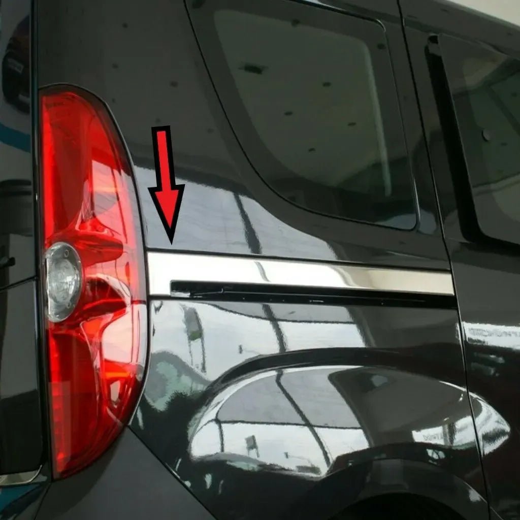 Fits Fiat Doblo 2010-2021 / Vauxhall Opel Combo 2012-2018 Chrome Side Sliding Door Rail Trim 2 Pcs