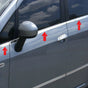 Fits Fiat Grande Punto 2005-2012 Window Frame Sill Trim Strips Streamer 6 Pcs