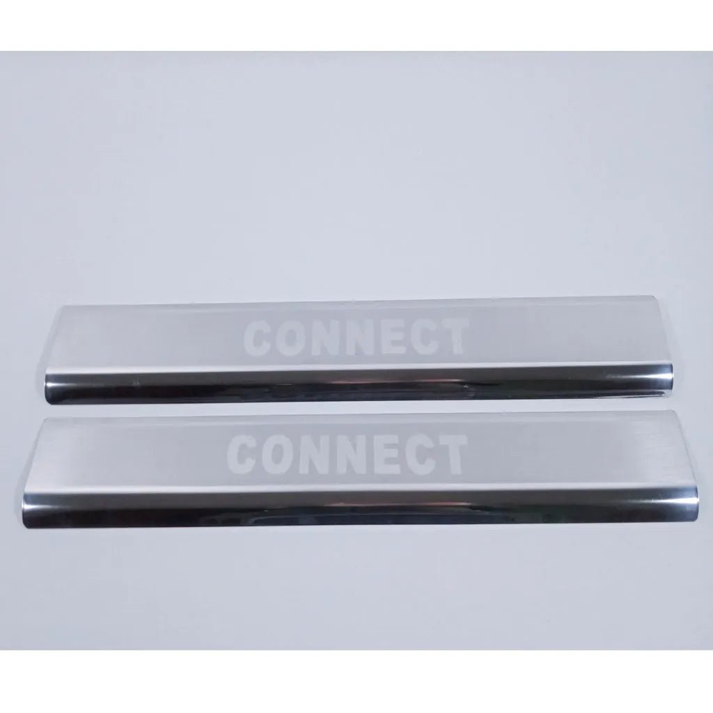 Fits Ford Tourneo Connect 2002-2013 Chrome Door Sill Scratch Protector Trim 2 Pcs