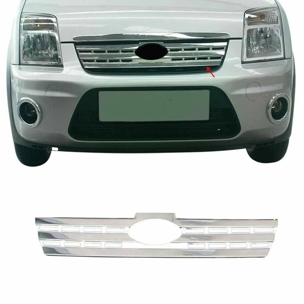 Fits Ford Tourneo Connect 2009-2013 Chrome Front Grille Trim Streamer 1 Pcs - Luxell Europe