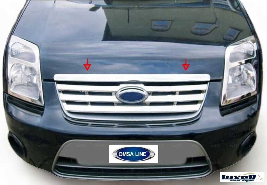 Fits Ford Tourneo Connect 2009-2013 Chrome Front Grille Trim Streamer 1 Pcs - Luxell Europe