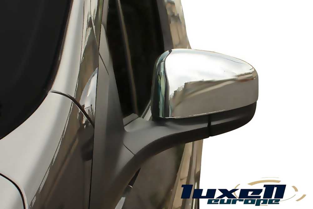 Fits Ford Tourneo Courier 2014-2017 Chrome Side View Wing Mirror Trim Cover 2 Pcs - Luxell Europe