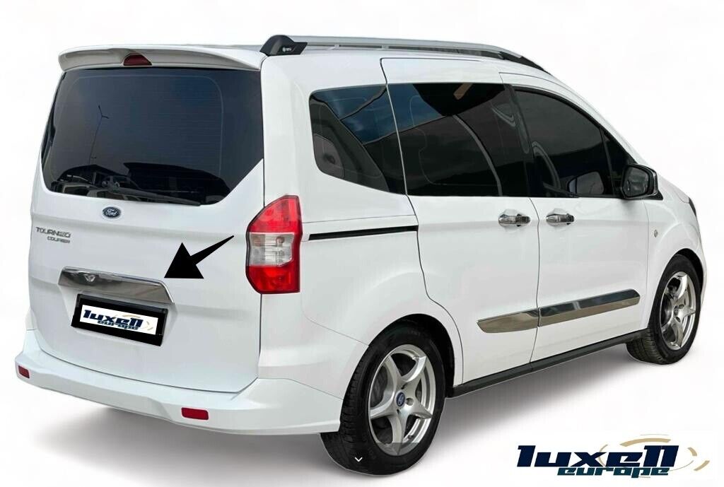 Fits Ford Tourneo Courier 2014-2022 Chrome Tailgate Boot Lid Trim Strip Streamer 1 Pcs