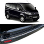 Fits Ford Transit Custom Tourneo 2010-2021 DARK Chrome Rear Bumper Protector Scratch Guard - Luxell Europe
