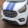 Fits Ford Transit Custom Tourneo 2018-2022 Chrome Front Grille Trim Streamer 4 Pcs - Luxell Europe