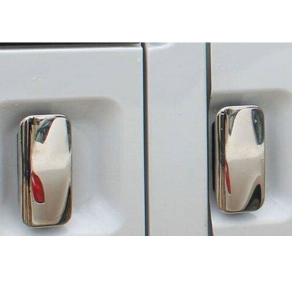 Fits Ford Transit MK6 MK7 2000-2013 Chrome Wing Mirror Trim & Exterior Door Handle Cover Set (4 DOOR) - Luxell Europe