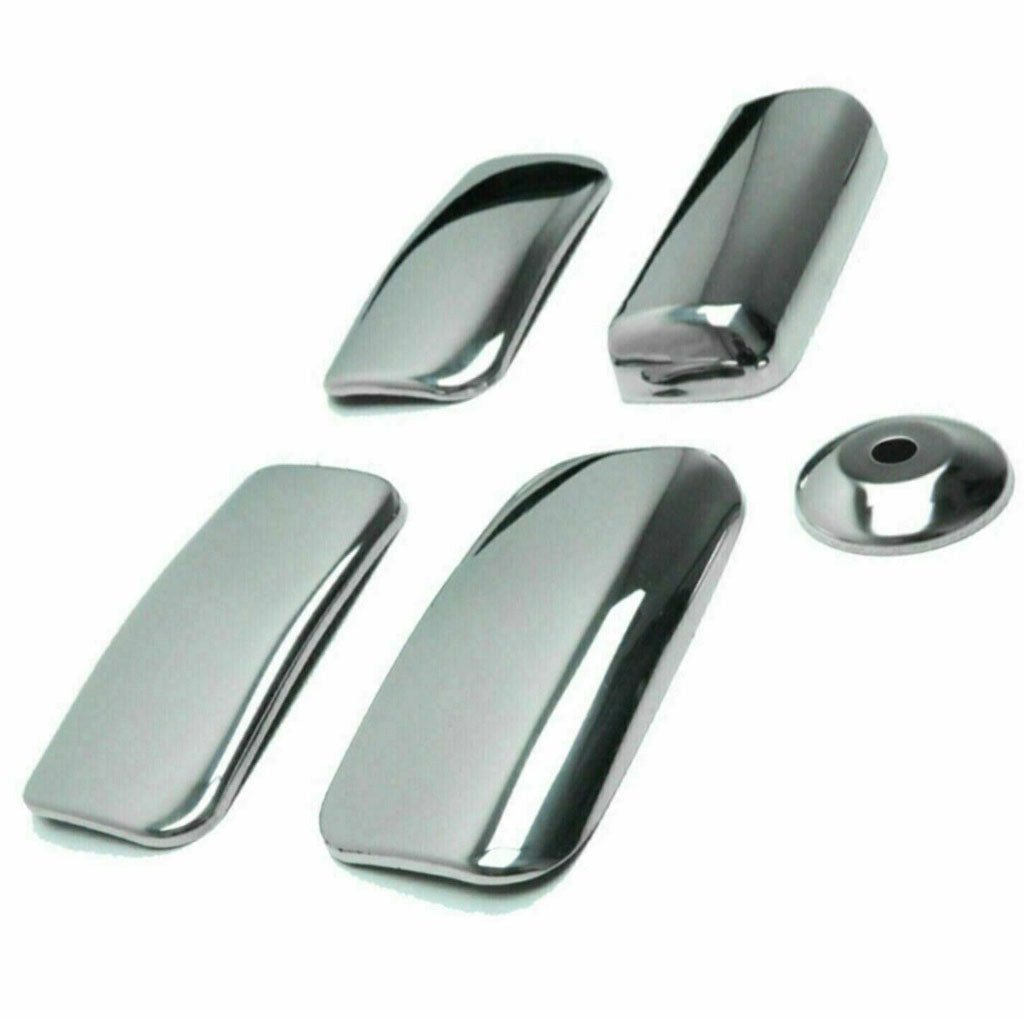 Fits Ford Transit MK6 MK7 2000-2013 Chrome Wing Mirror Trim & Exterior Door Handle Cover Set (4 DOOR) - Luxell Europe
