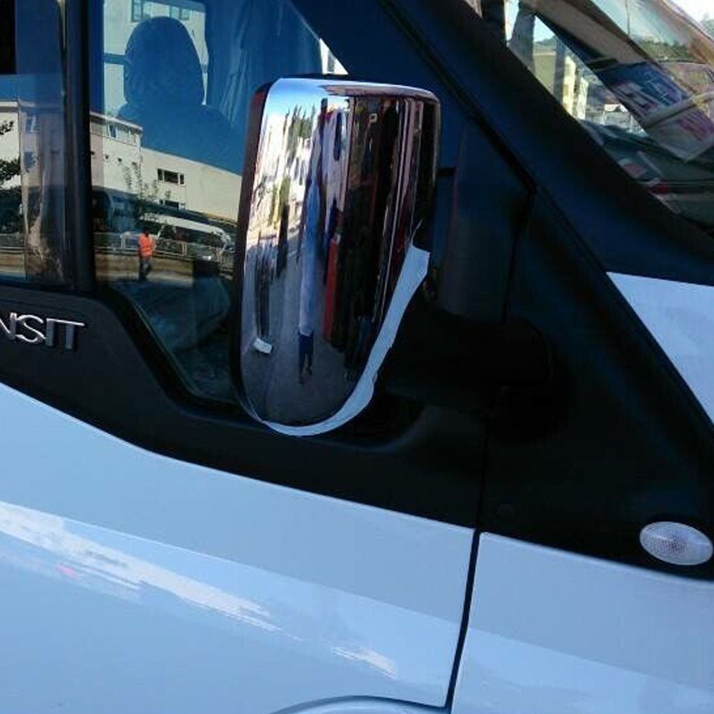 Fits Ford Transit MK6 MK7 2000-2013 Side View Wing Mirror Trim Cover 2 Pcs - Luxell Europe