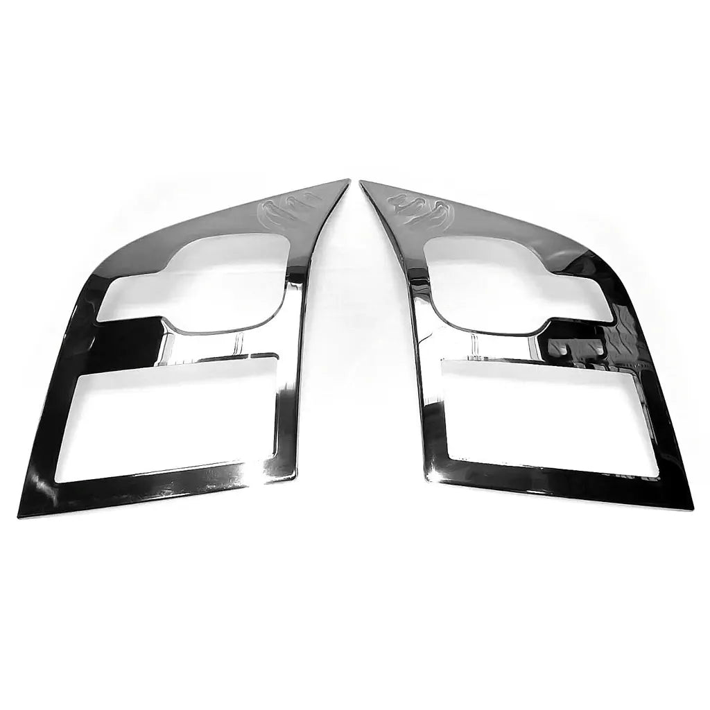 Fits Ford Transit MK7 2006-2013 Chrome Front Bumper Head Lamp Light Surround Trim 2 Pcs - Luxell Europe