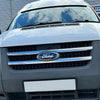 Fits Ford Transit MK7 2006-2013 Chrome Front Grille Strips Trim & Window Frame Trim Streamer SET - Luxell Europe