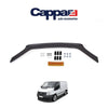 Fits Ford Transit MK7 2006-2013 Gloss Black Bonnet Protector Wind Stone Deflector - Luxell Europe