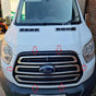 Fits Ford Transit MK8 2014-2018 Chrome Front Grille Trim Streamer 3 Pcs - Luxell Europe