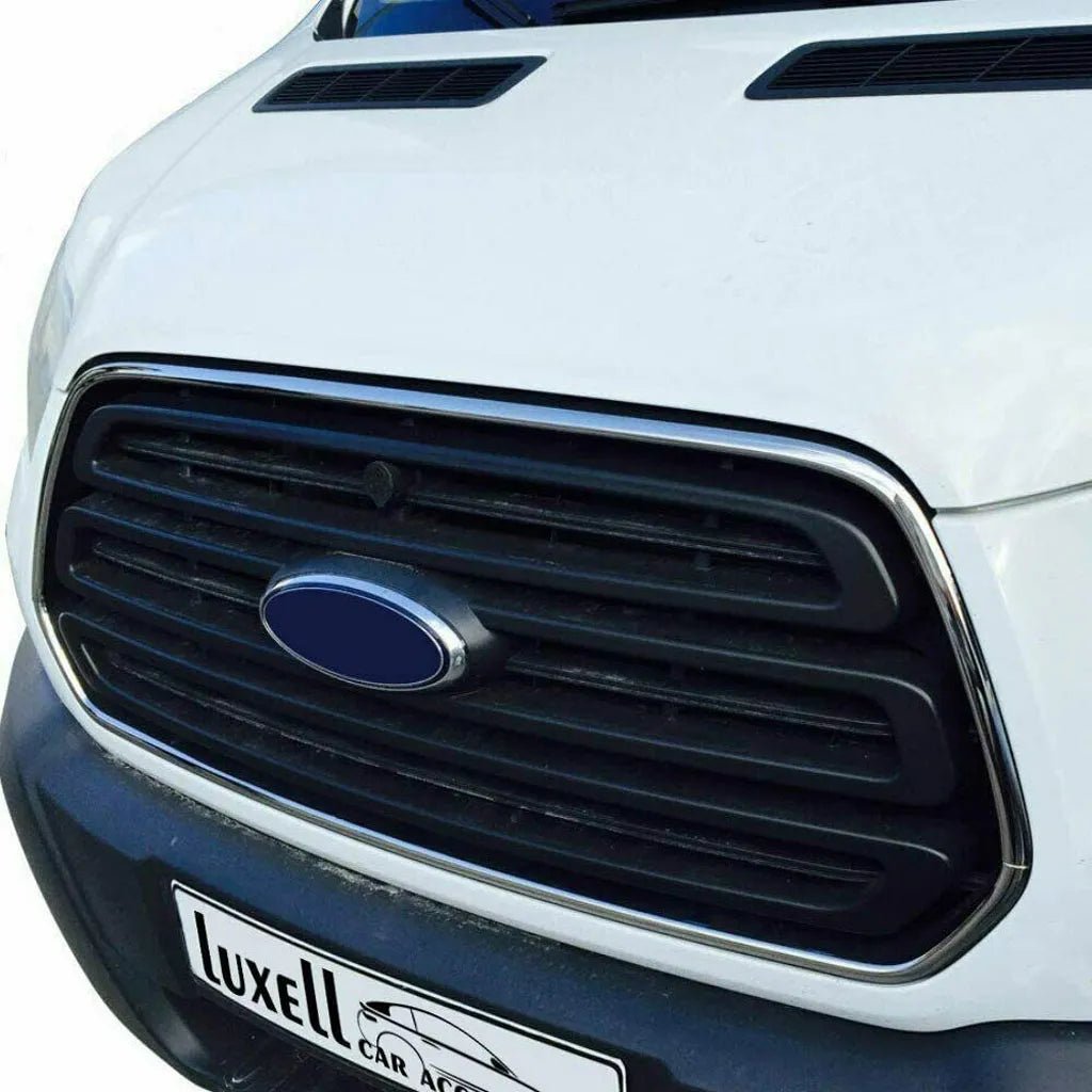 Fits Ford Transit MK8 2014-2018 Chrome Front Outer Grille Trim Streamer 2 Pcs - Luxell Europe