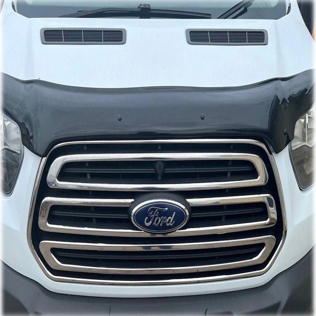 Fits Ford Transit MK8 2014-2018 Chrome Front Outer & Inner Grille Trim Streamer 5 Pcs - Luxell Europe