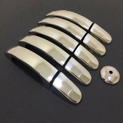 Fits Ford Transit MK8 2014-2021 / Custom Tourneo 2012-2021 Chrome Exterior Door Handle Cover Set 11 Pcs (5 DOOR) - Luxell Europe