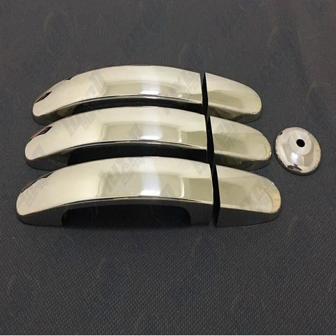 Fits Ford Transit MK8 2014-2021 / Custom Tourneo 2012-2021 Chrome Exterior Door Handle Cover Set 7 Pcs (3 DOOR) - Luxell Europe