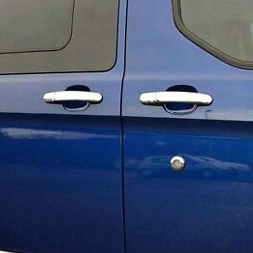 Fits Ford Transit MK8 2014-2021 / Custom Tourneo 2012-2021 Chrome Exterior Door Handle Cover Set 9 Pcs (4 DOOR) - Luxell Europe