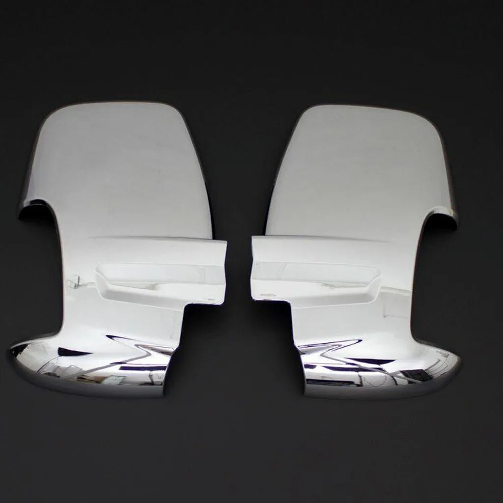 Fits Ford Transit MK8 2014-2022 Chrome Side View Wing Mirror Trim Cover 2 Pcs - Luxell Europe