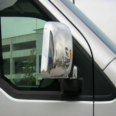 Fits Ford Transit Tourneo Connect 2002-2009 ABS Plastic Side View Wing Mirror Trim Cover 2 Pcs - Luxell Europe