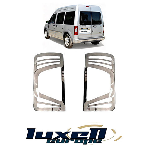 Fits Ford Transit Tourneo Connect 2009-2013 Chrome Plated Brake Lamp Tail Light Trim Cover 2 Pcs - Luxell Europe