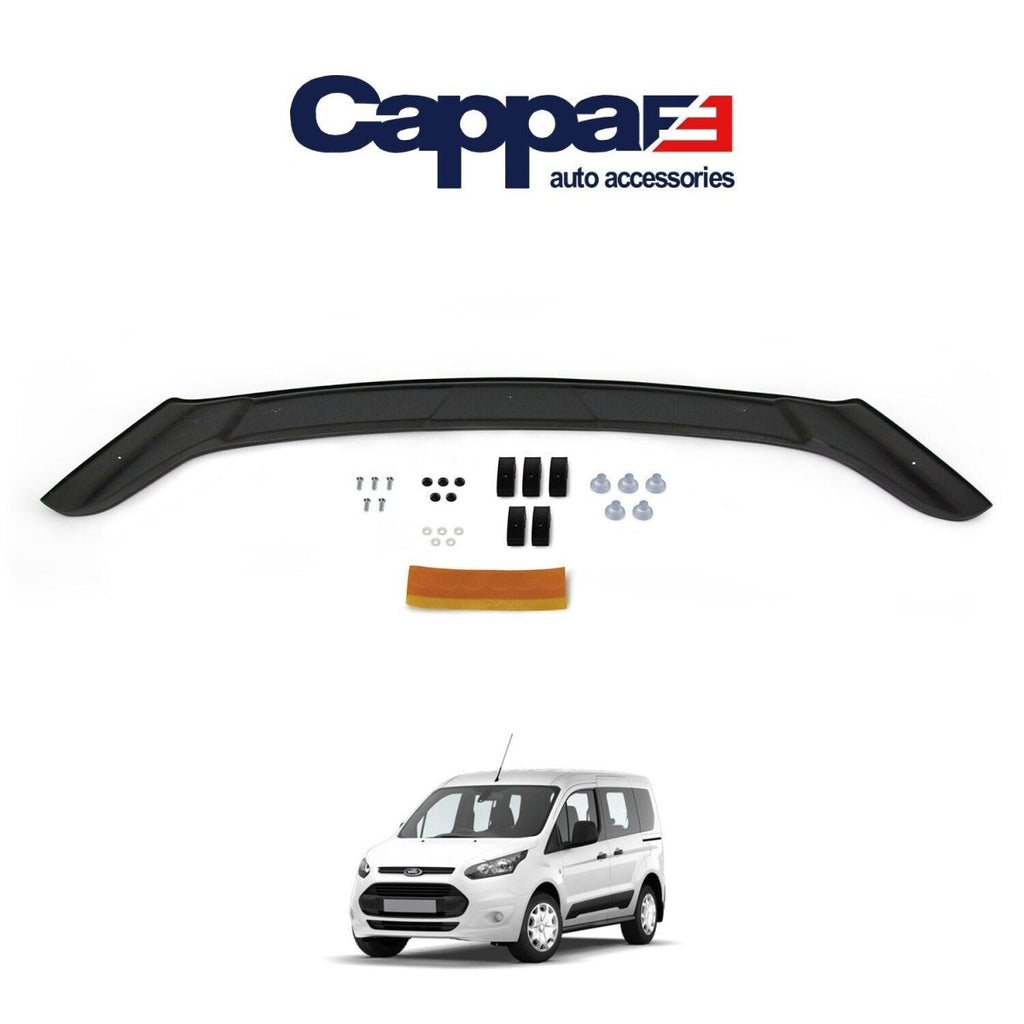 Fits Ford Transit Tourneo Connect 2014-2018 Black Bonnet Protector Stone Bug Guard - Luxell Europe