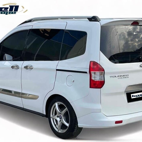 Fits Ford Transit Tourneo Courier 2014-2021 Chrome Side Door Strips Streamer Trim 4 Pcs - Luxell Europe