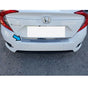 Fits Honda Civic MK10 2016-2021 Chrome Rear Bumper Protector Scratch Guard - Luxell Europe