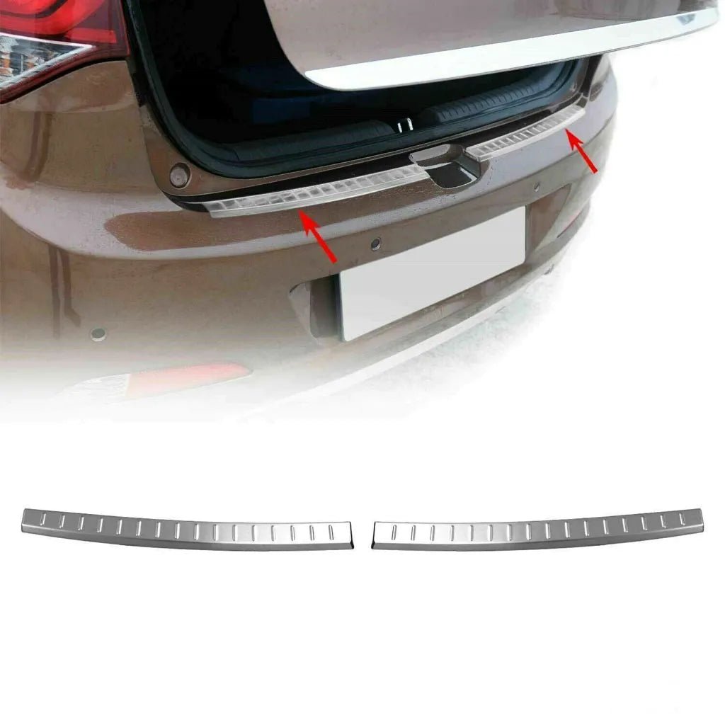 Fits Hyundai I 20 HB 2014-2017 Chrome Rear Bumper Protector Scratch Guard - Luxell Europe