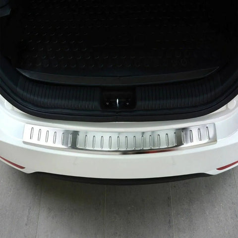 Fits Hyundai ix20 2010-2014 Chrome Rear Bumper Protector Scratch Guard - Luxell Europe