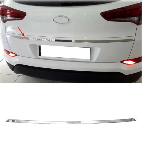 Fits Hyundai Tucson 2015-2018 Chrome Tailgate Boot Lid Trim Strip Streamer 1 Pcs - Luxell Europe