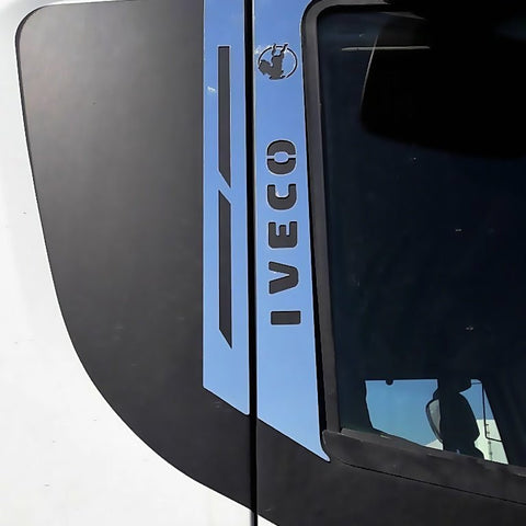 Fits Iveco Stralis Truck 2002-2019 Chrome Door Pillar Trims 4 Pcs - Luxell Europe