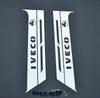 Fits Iveco Stralis Truck 2002-2019 Chrome Door Pillar Trims 4 Pcs - Luxell Europe