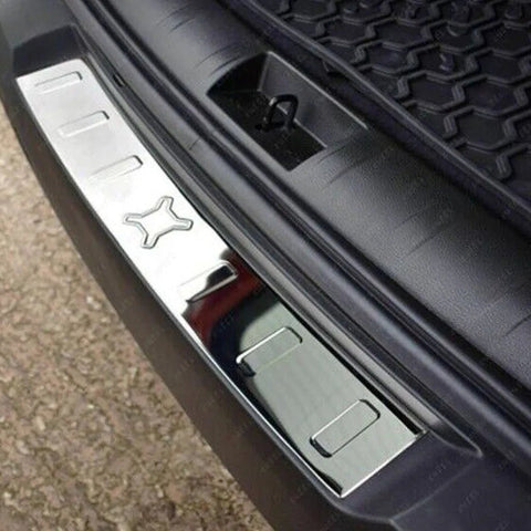 Fits Jeep Renegade 2014-2021 Chrome Rear Bumper Protector Scratch Guard - Luxell Europe