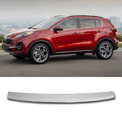 Fits Kia Sportage 2019-2022 Chrome Rear Bumper Protector Scratch Guard - Luxell Europe
