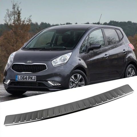 Fits Kia Venga 2010-2017 Chrome Rear Bumper Protector Scratch Guard - Luxell Europe