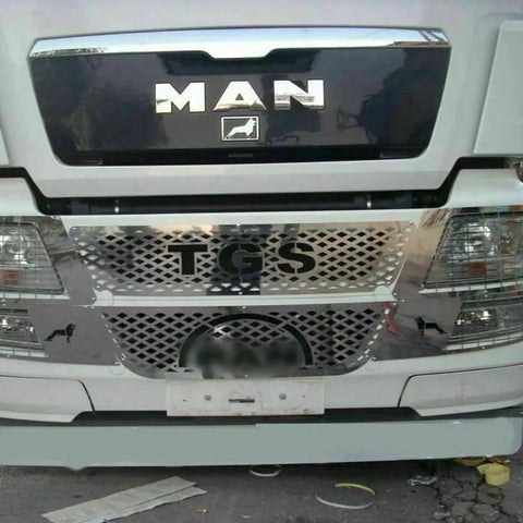 Fits MAN TGS Series Chrome Front Grille Trim Streamer 6 Pcs - Luxell Europe